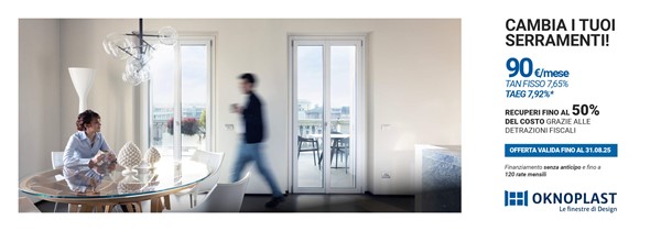 Cambia i tuoi serramenti e finanzia il tuo acquisto senza anticipo a partire da 90€ al mese sino al 31.12.2025!
