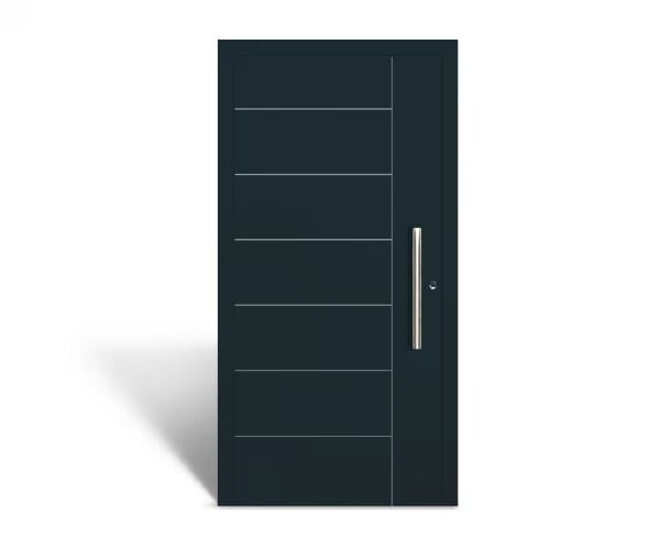 Terentius Isolamento termico Ud= 0,85 W/m2K
Decorazioni in acciaio inox
Pannello da 61 mm o da 76 mm
Profilo da 75 mm